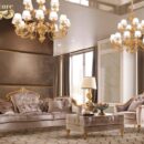 Sofa Tamu Elegan Warna Emas, kursi tamu elegan warna emas, sofa tamu cat emas ukir, kursi tamu ukir cat emas, jual sofa tamu ukiran mewah