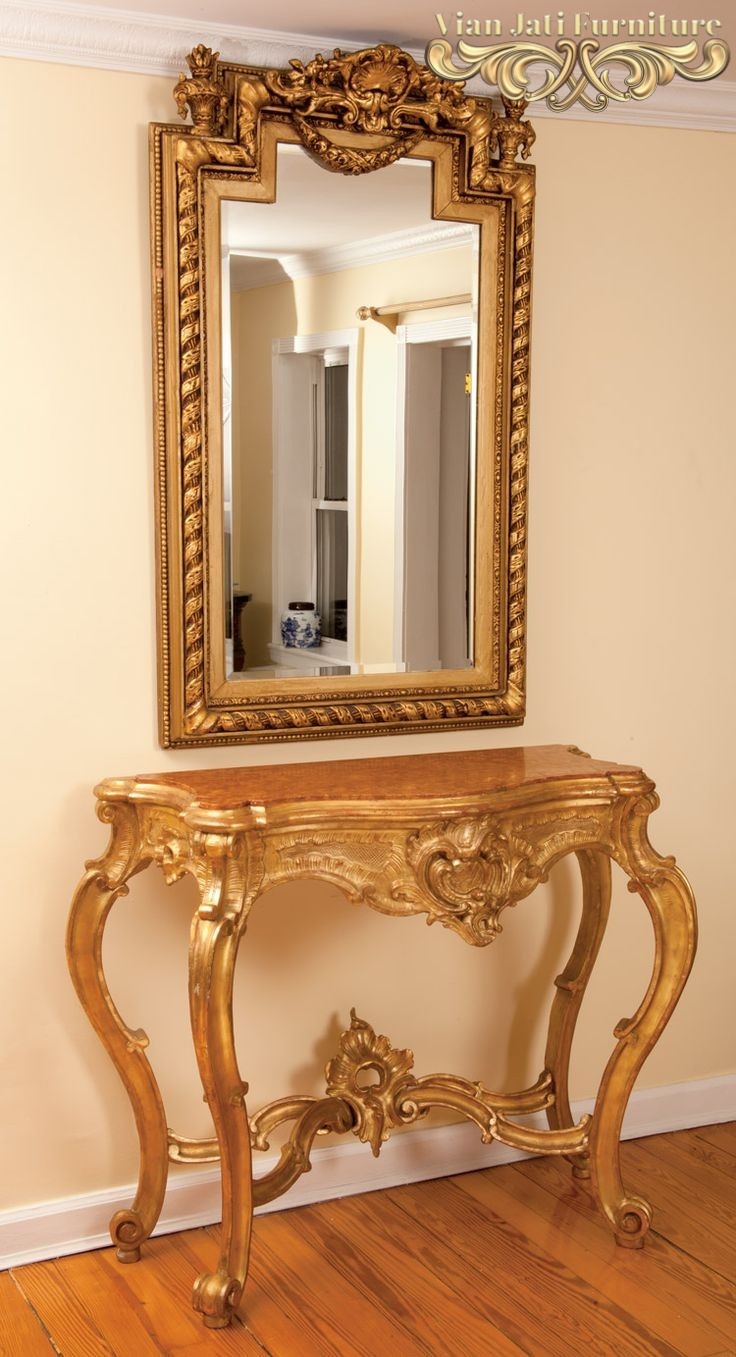 Meja Console Model Klasik, meja konsole model klasik