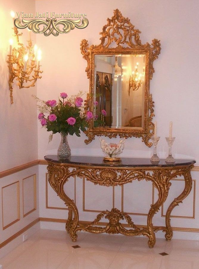 Meja Console Ukiran Jepara, jual meja console jepara